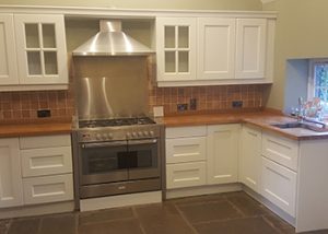 Spray Painting Kitchen Cabinets